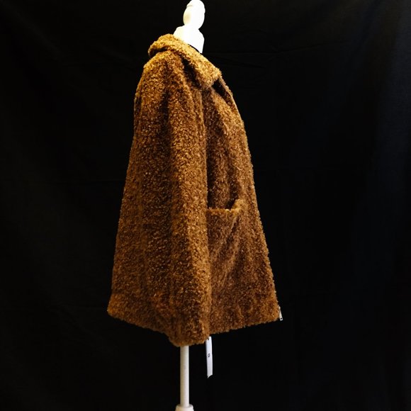 New UGG Kaley Teddy Bear Faux Fur Coat - Picture 11 of 16